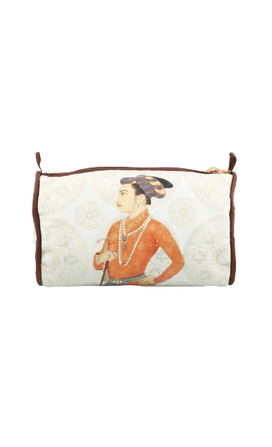 cream toiletry pouch