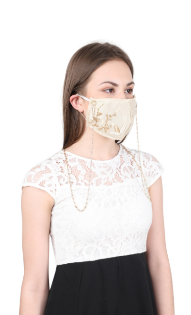 embroidered face mask