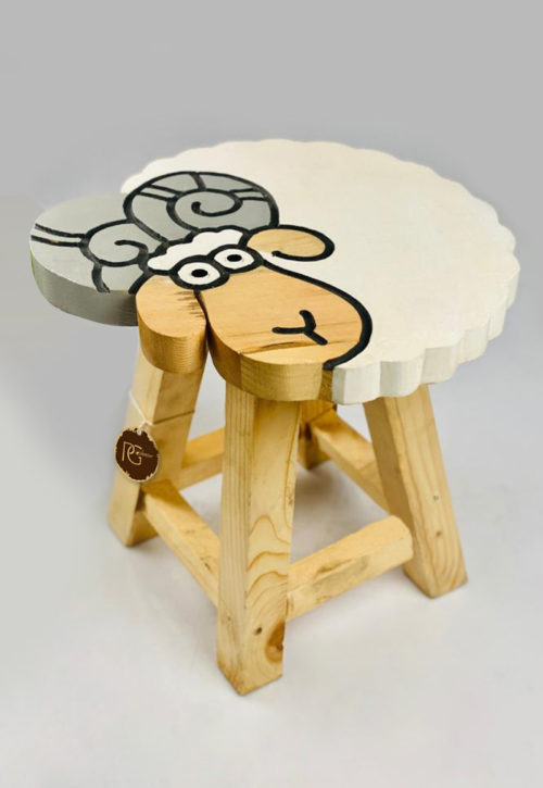 wooden kids stool